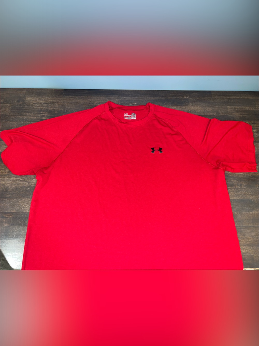 Under Armour Men’s XL Bright Red Short Sleeve Logo Tee